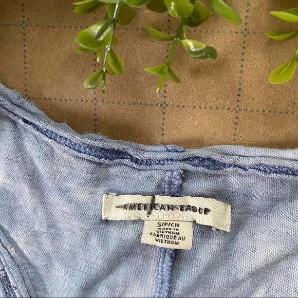 Women's American Eagle Blue Abstract Bank Top Size Small - Picture 4 of 9